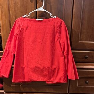 Alice + Olivia Vibrant Red Blouse